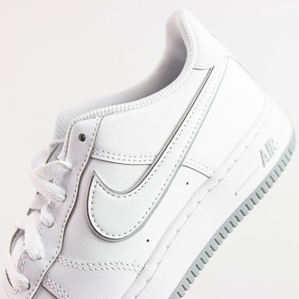 Air Force 1 GS (White/Wolf Grey-White) - Image 5