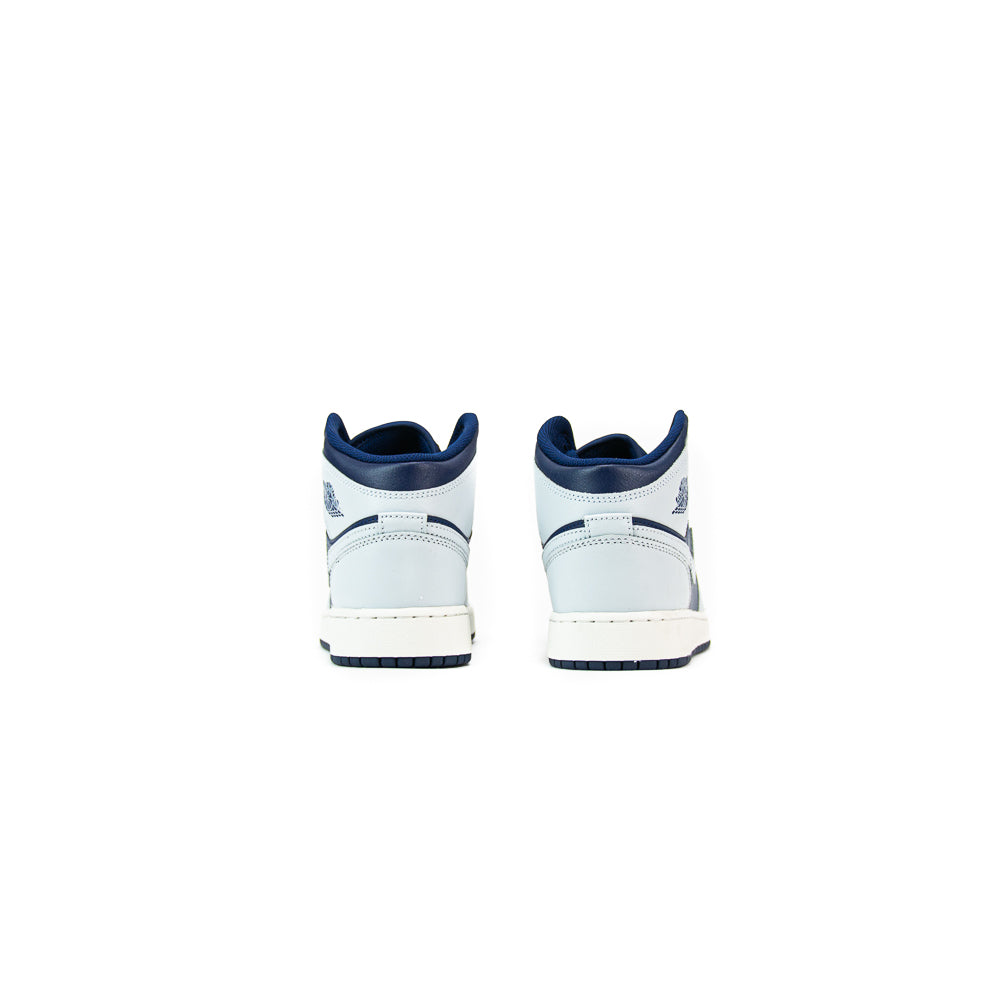 Air Jordan 1 Mid (GS) (Blue Void/Pure Platinum) - Image 3