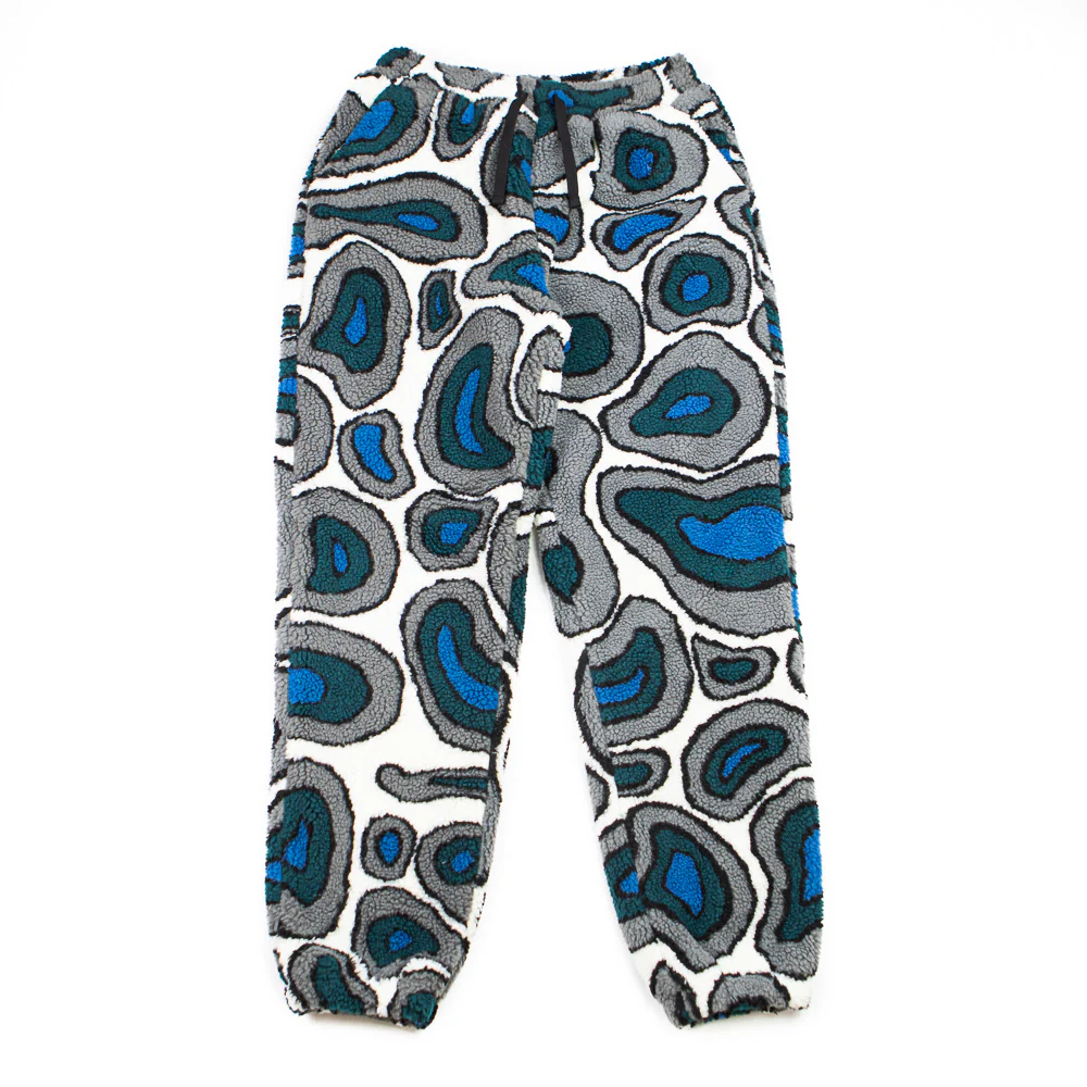 Amethist Geode Polar Fleece Pants (Stone Blue)