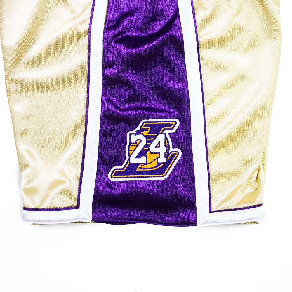 Authentic HOF Los Angeles Lakers Shorts 1996-2016 (Gold) - Image 4