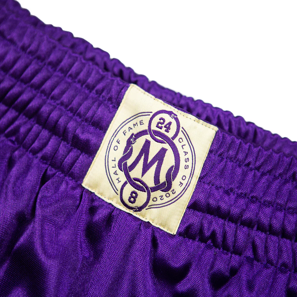 Authentic HOF Los Angeles Lakers Shorts 1996-2016 (Purple) - Image 2