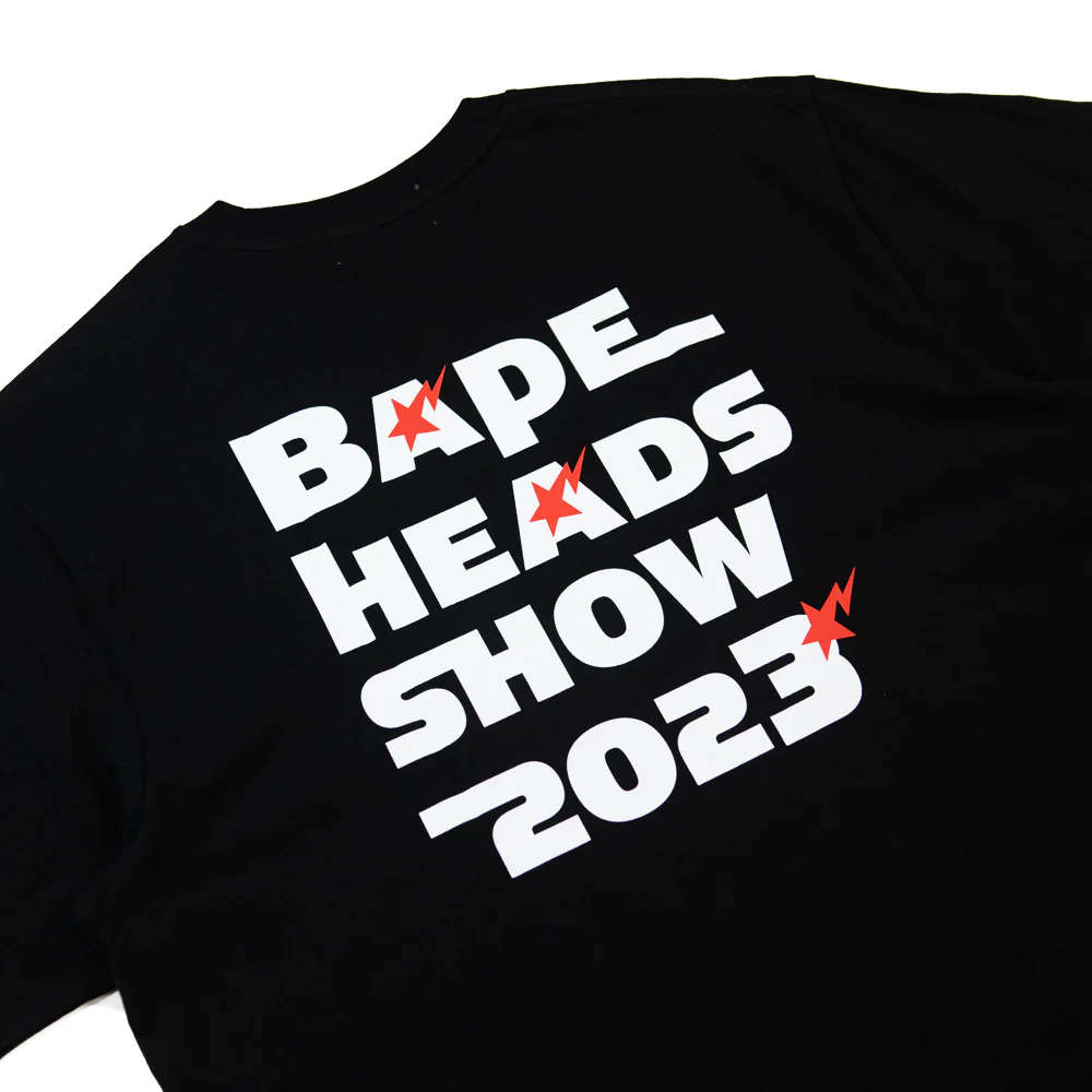 Bape Heads Show Relaxed Fit Tee (Black) - Image 2