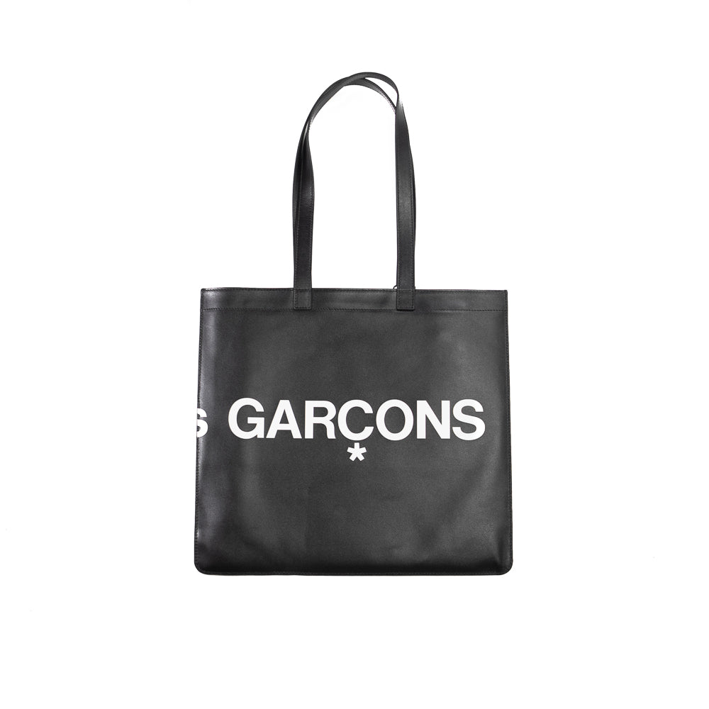 CDG Huge Logo Tote Bag (Black) - Image 2