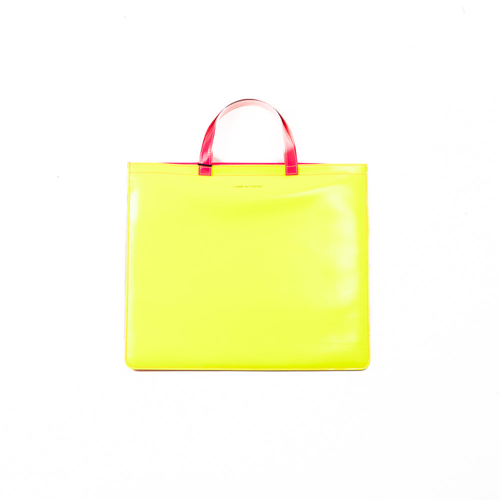 CDG Super Fluo Tote Bag (Yellow/Orange) - Image 3