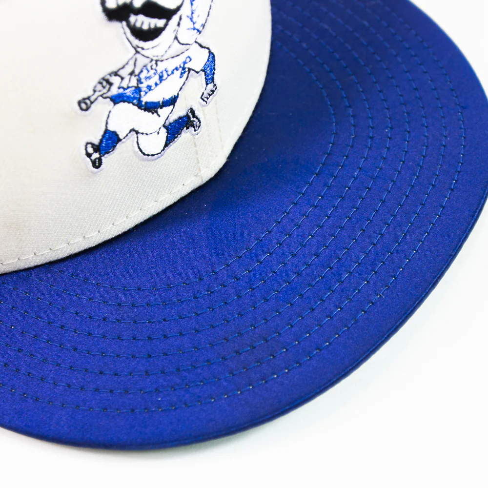 Cincinnati Reds 150th Anniversary Fitted Cap (Chrome/ Dark Royal) - Image 2