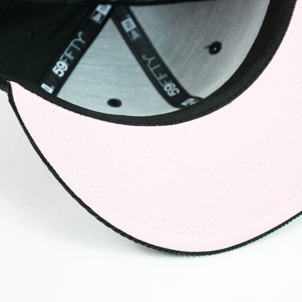 Cincinnati Reds 2015 All-Star Game Fitted Cap (Black Corduroy/Pink) - Image 5
