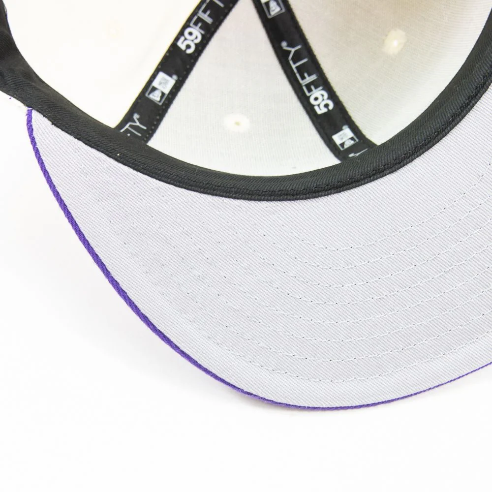 Cincinnati Reds Fountain Fitted Cap (Chrome/True Purple) - Image 4