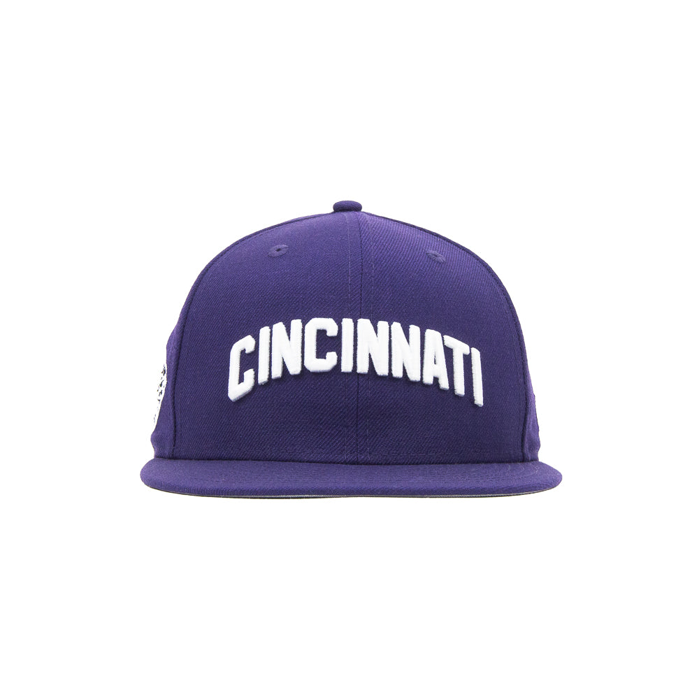 Cincinnati Reds Ohio Side-Patch Fitted Cap (Purple)