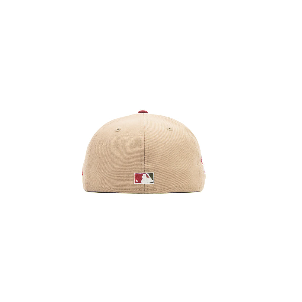 Cincinnati Reds Riverfront Fitted Cap (Camel/Cardinal Red) - Image 2