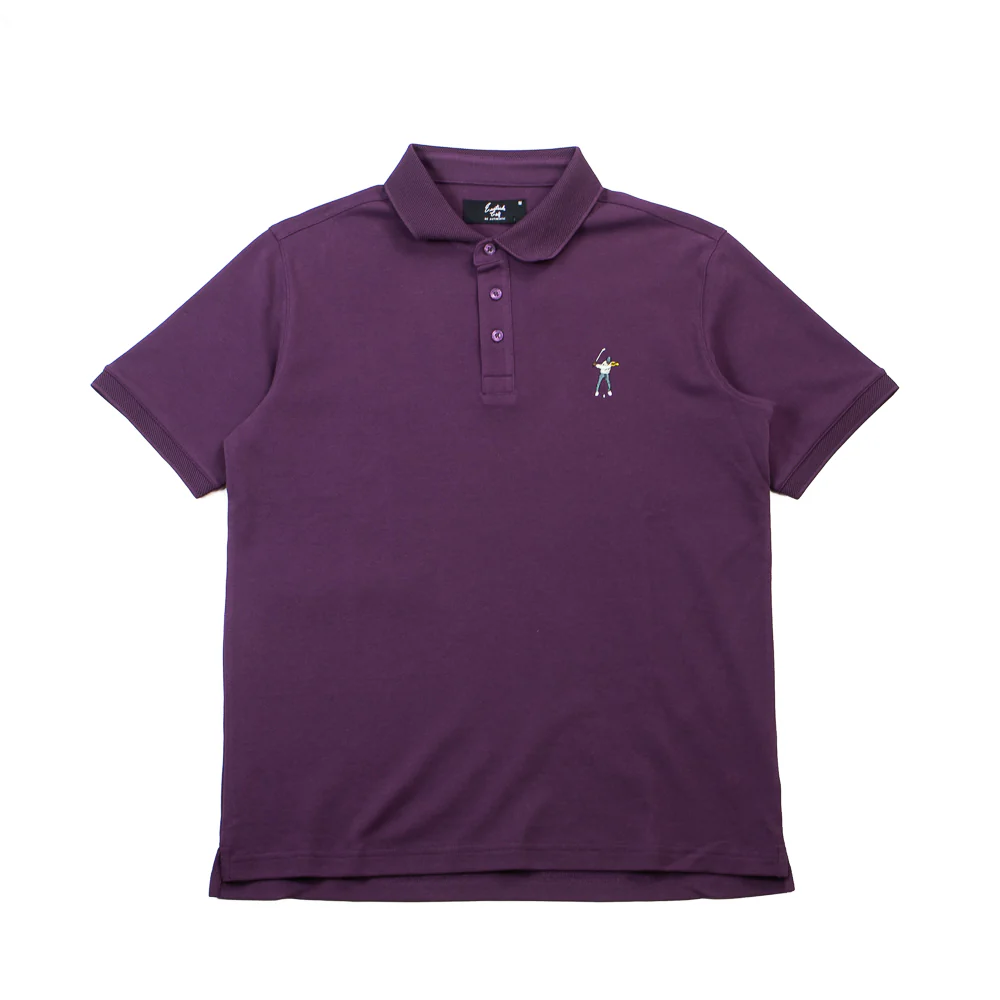 Core Pique Polo (Black Berry Wine)