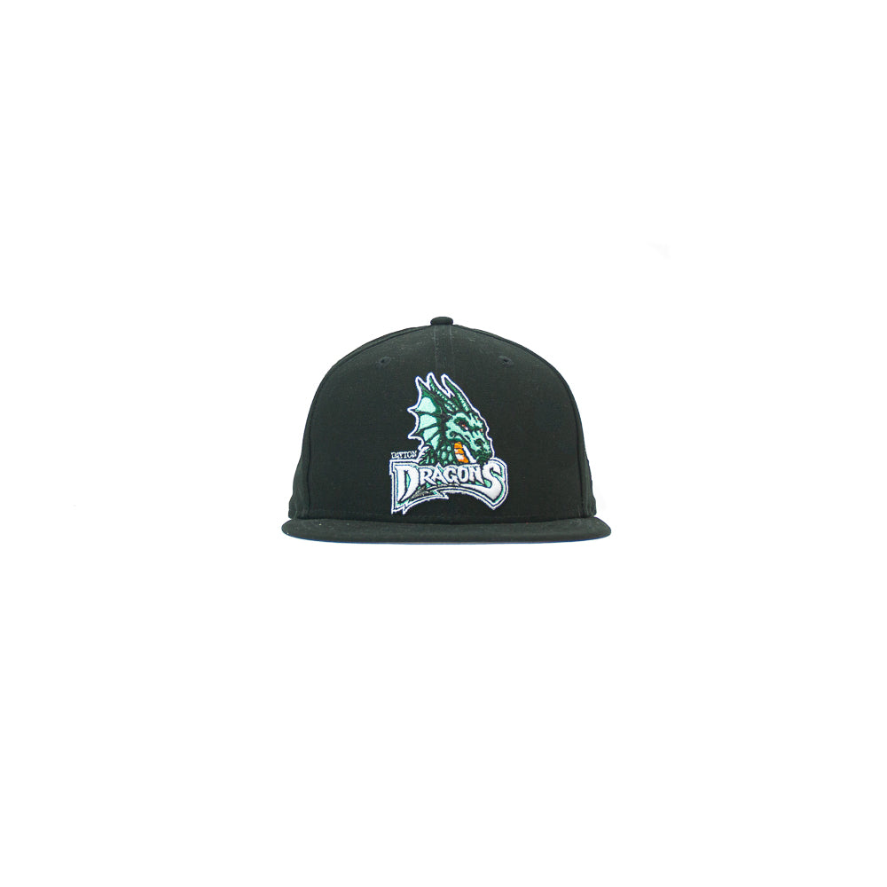 Dayton Dragons Fitted Cap (Black Canvas/ Seafoam)