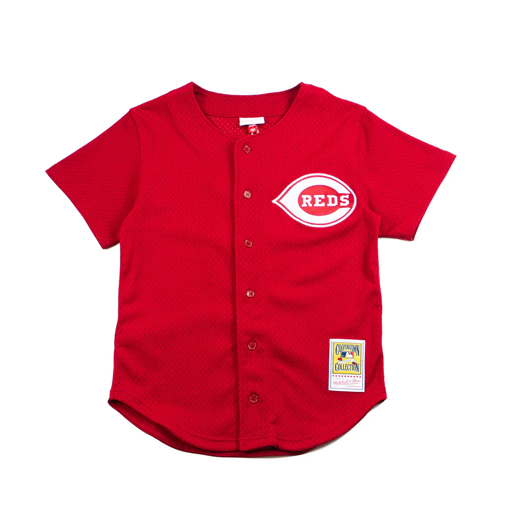 Deion Sanders Cincinnati Reds 1997 BP Jersey (Scarlet)