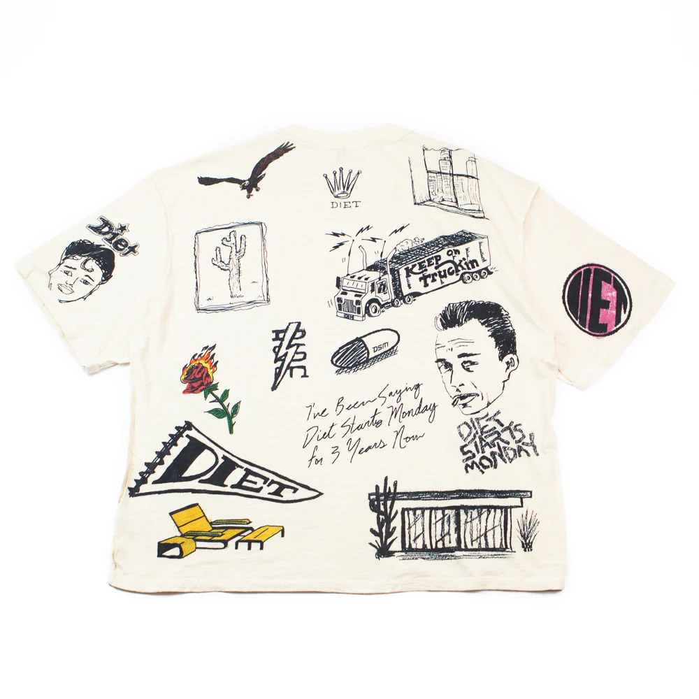 Doodle Tee (Antique White) - Image 2