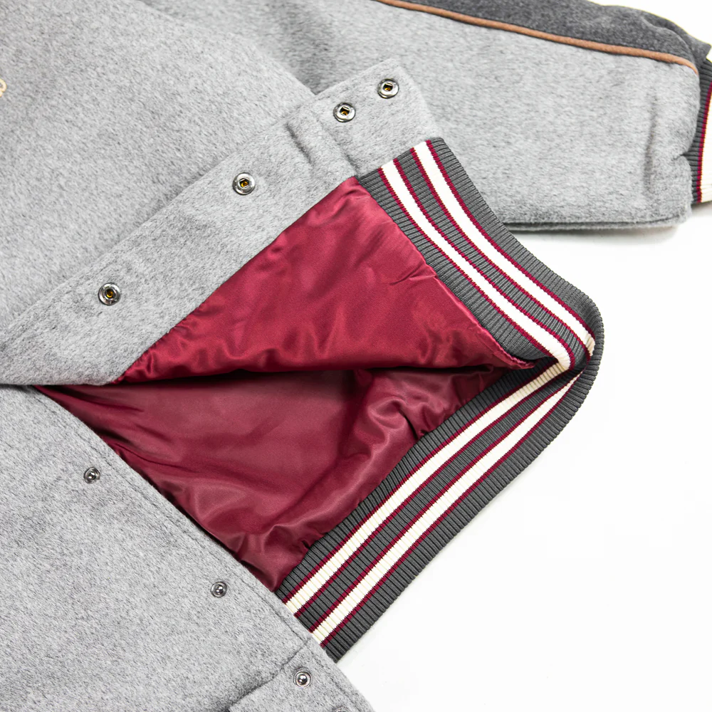 Dreamers Club Varsity Jacket (Heather Grey) - Image 3