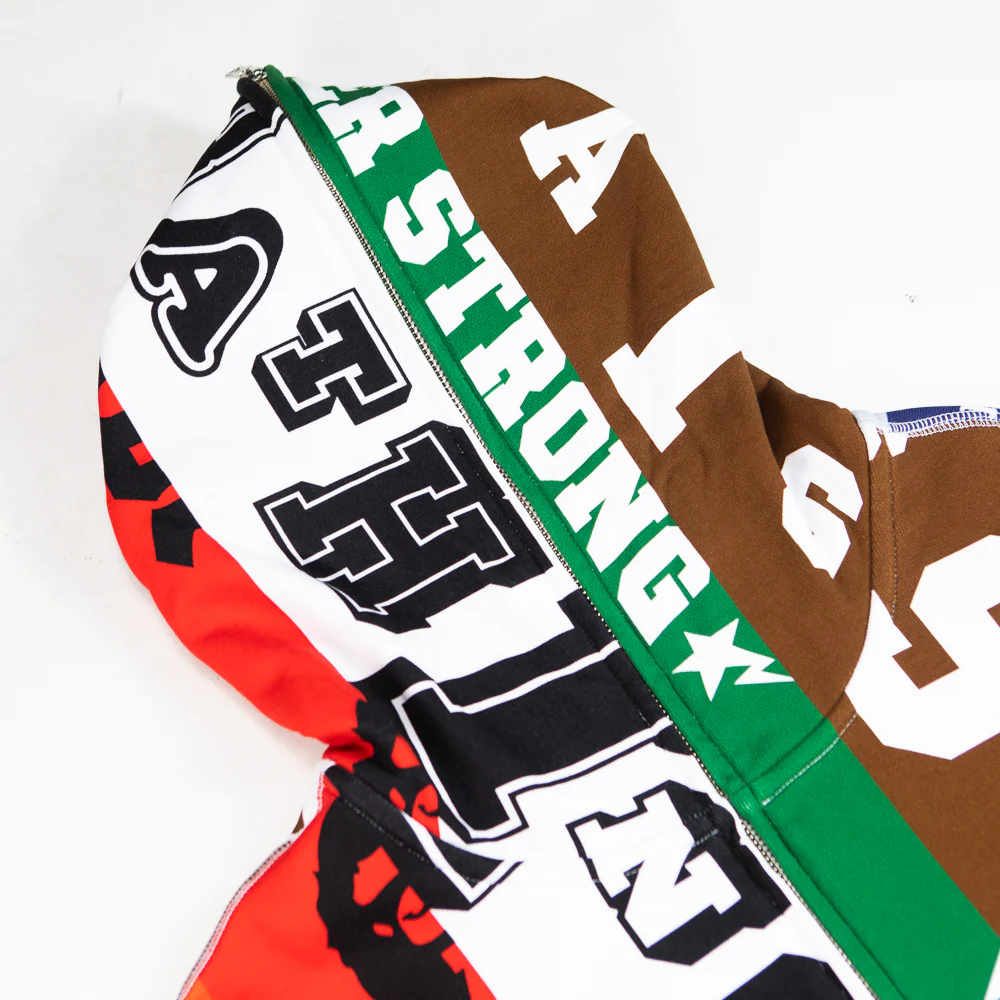 Fans Scarf Full Zip Hoodie (Multi) - Image 3