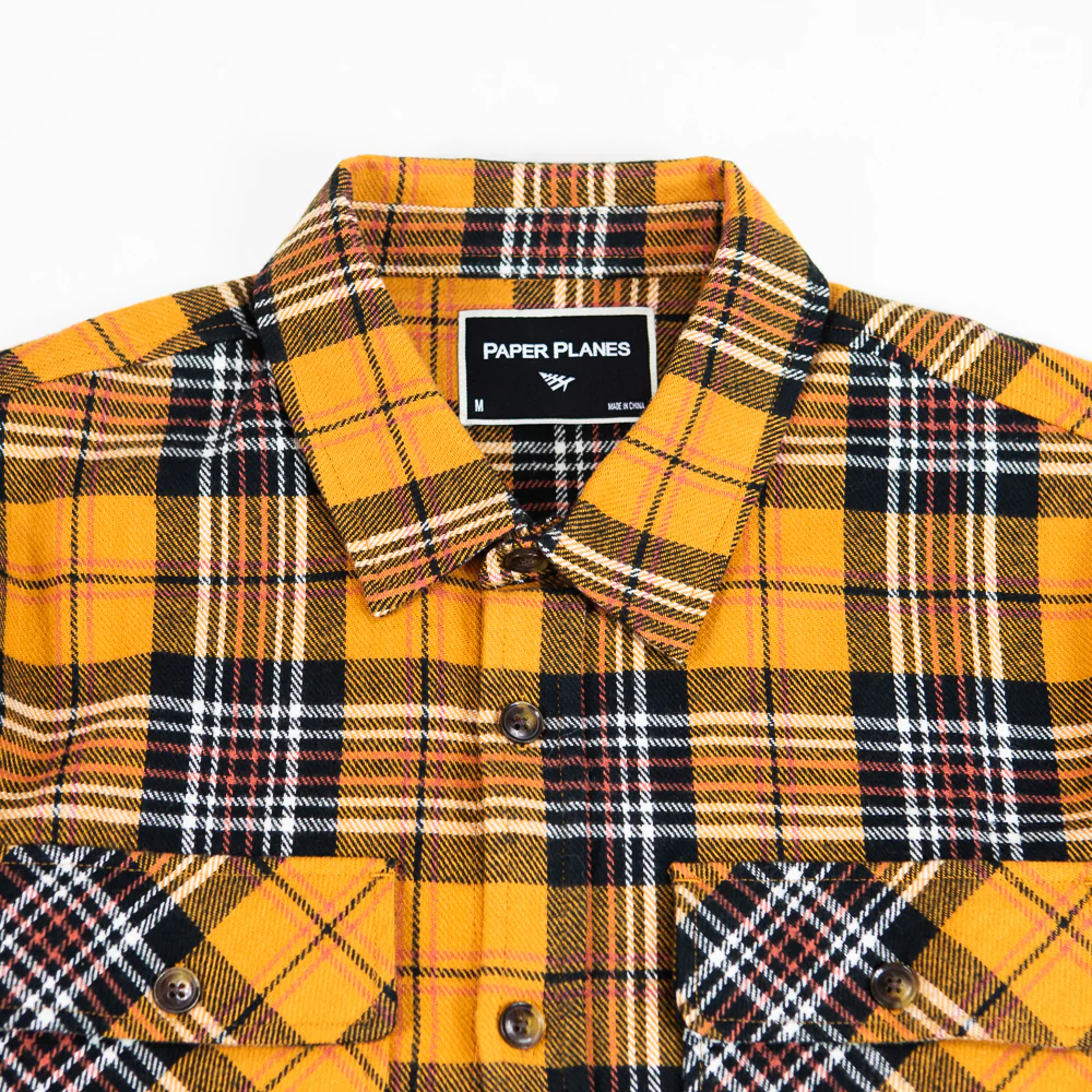 Heavy Flannel Field Shirt (Gold Plaid) - Image 2