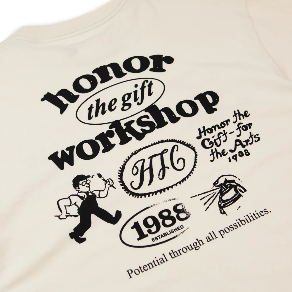 Honor Workshop Tee (Bone) - Image 2