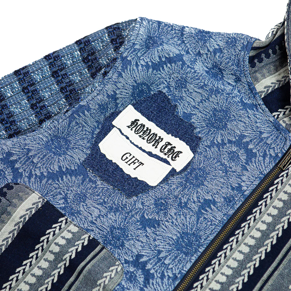 Indigo Tapestry Hoodie (Indigo) - Image 3