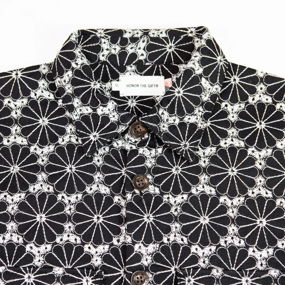 Legacy Eyelet Shirt (Black) - Image 2