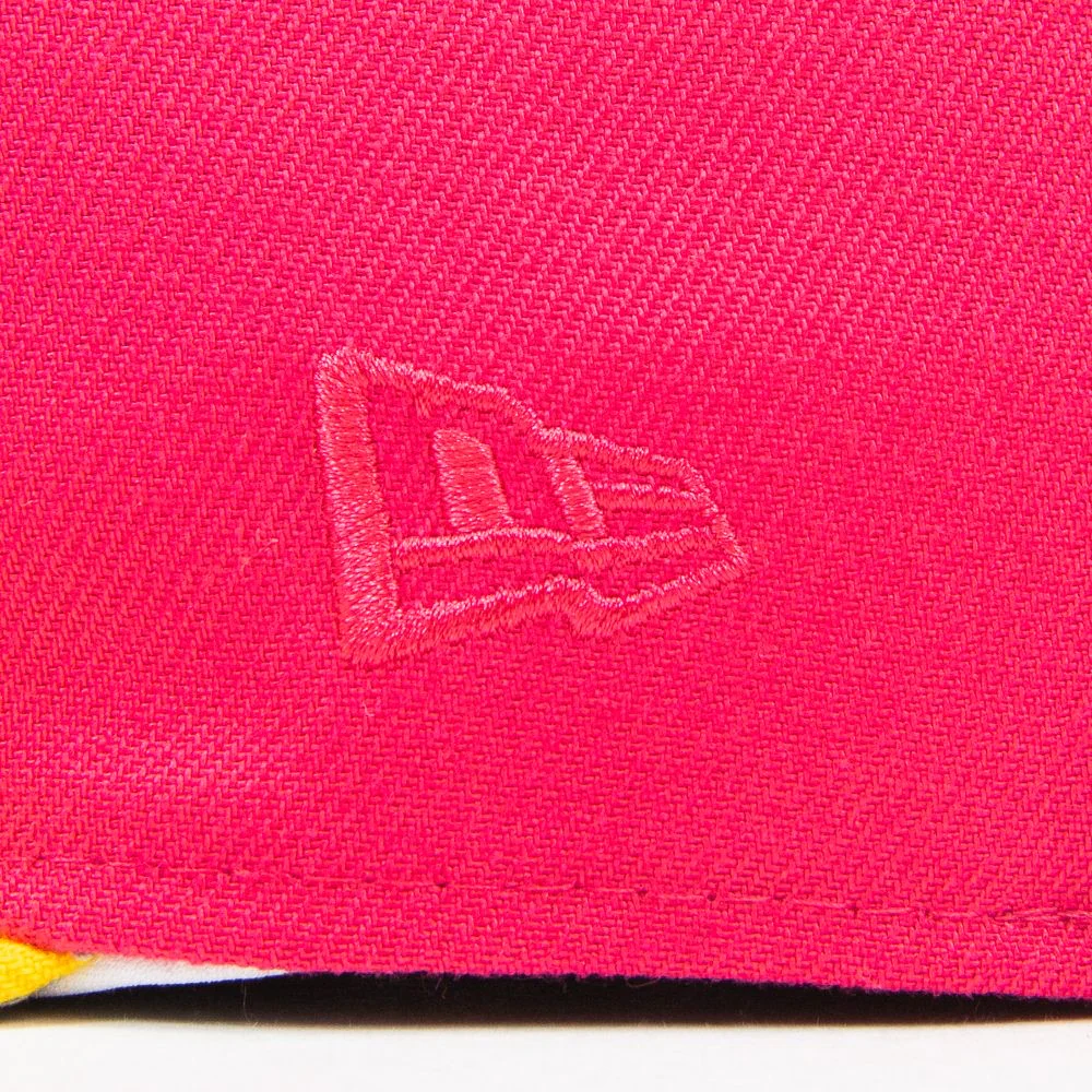 Los Angeles Dodgers 1988 World Series Fitted Cap (Energy/Canary Yellow) - Image 3
