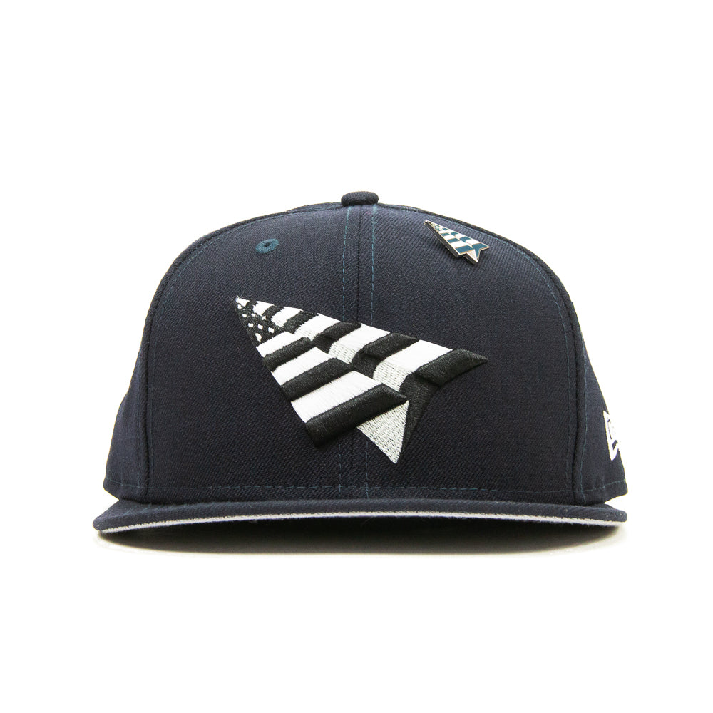 Navy Boy Crown Old School Snapback (Navy)