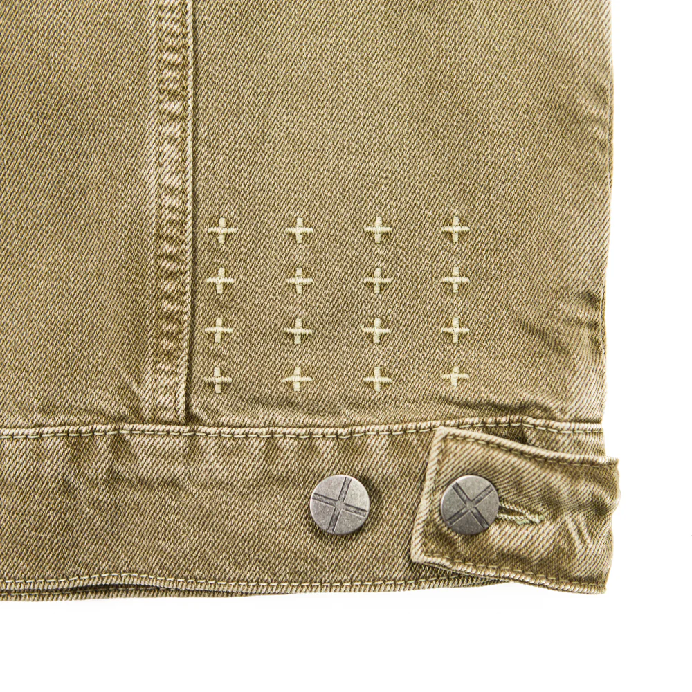 Oh. G Denim Jacket (Khaki Kush) - Image 2