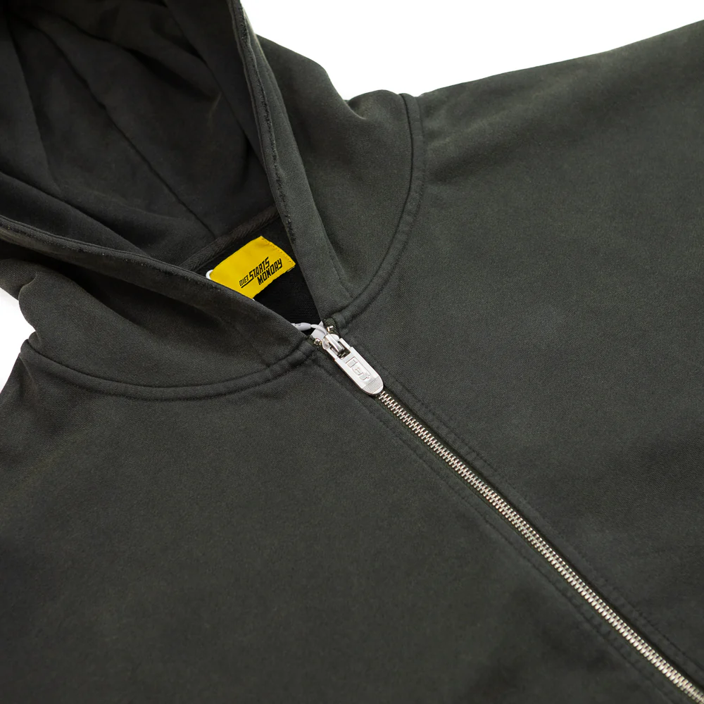 Sol Full Zip Hoodie (Vintage Black) - Image 2
