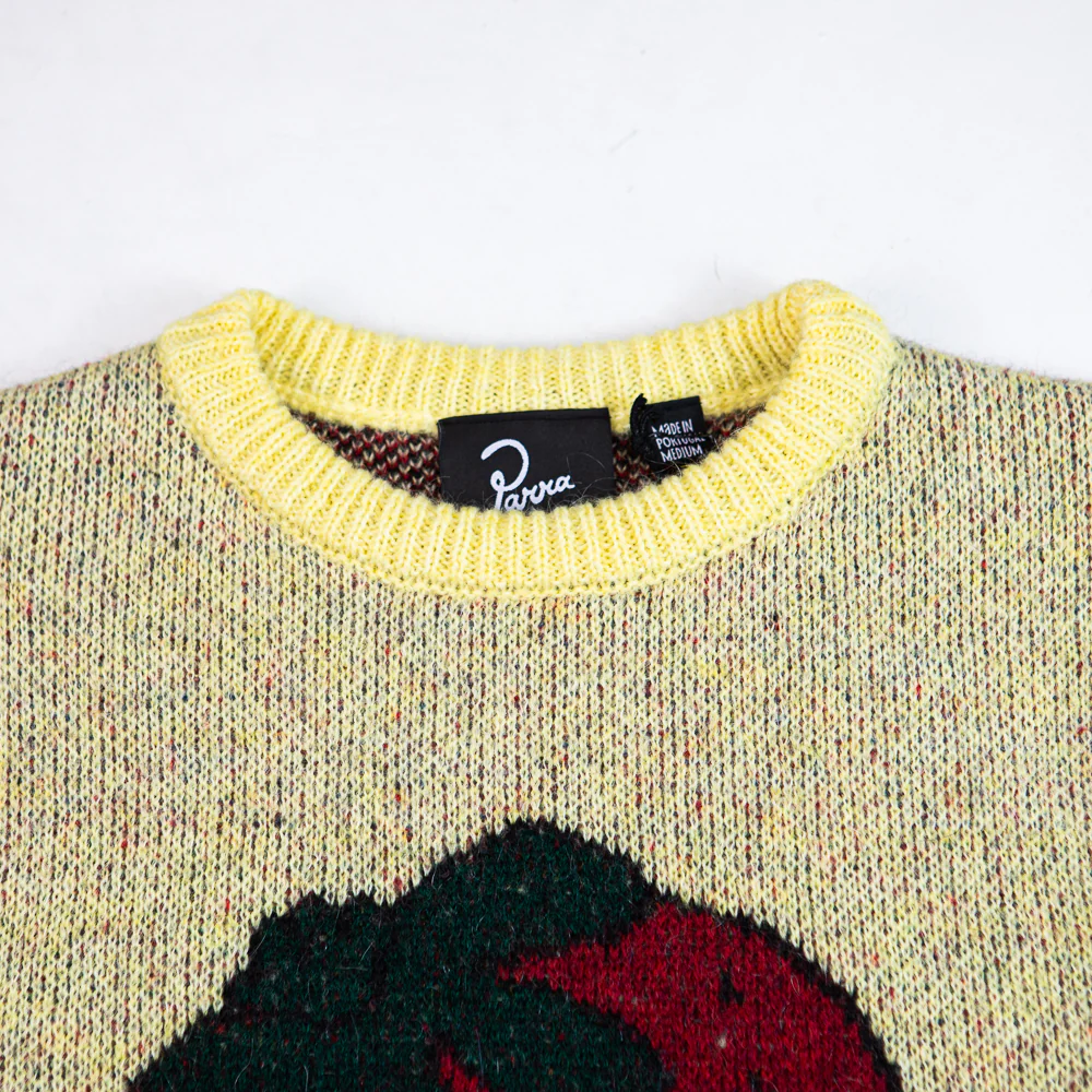 Stupid Strawberry Knitted Pullover (Yellow) - Image 2