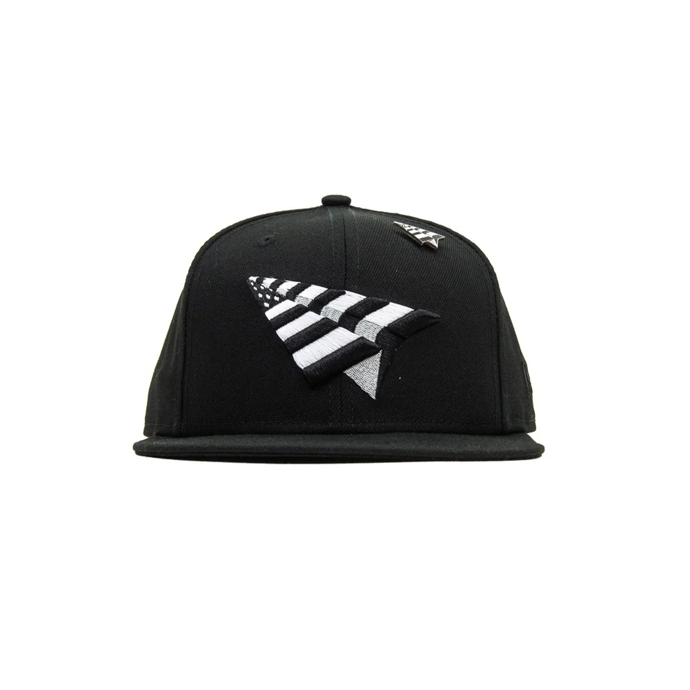 The Original Crown Old School Snapback (Black/Black Underbrim)
