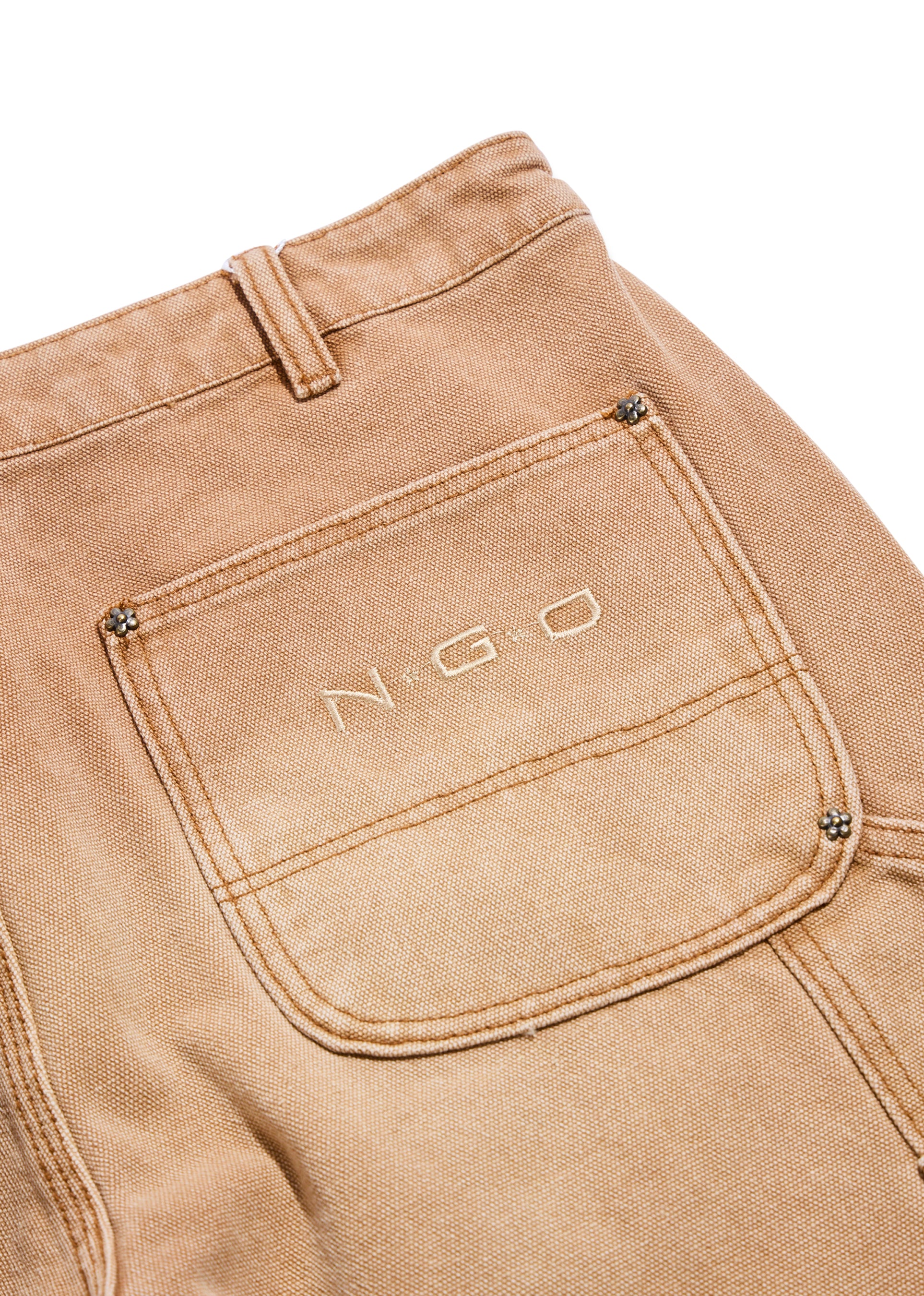Turquoise Double Knee Pant (Brown) - Image 4