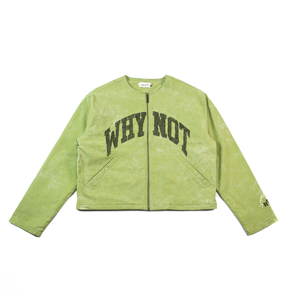 Twill Washed Jacket  (Green) - Image 4