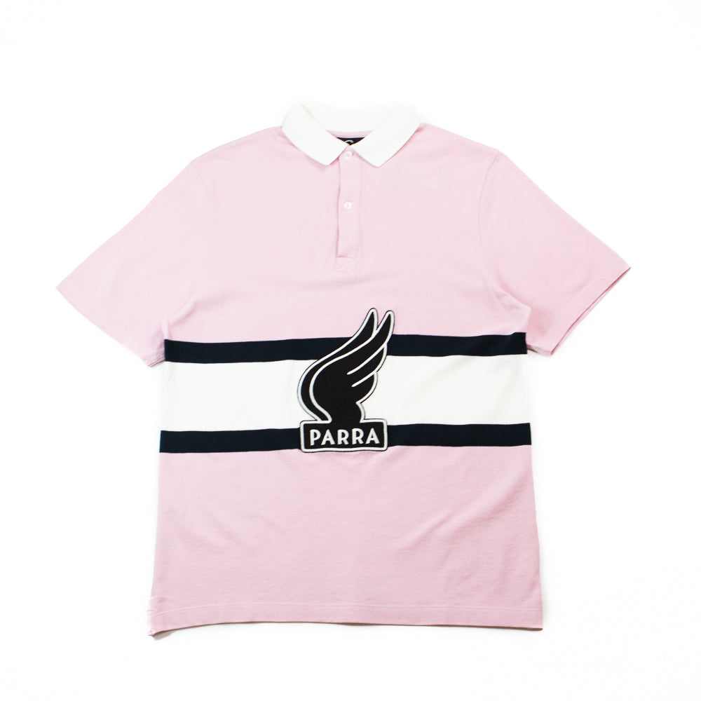 Winged Logo Polo (Pink/Off White)