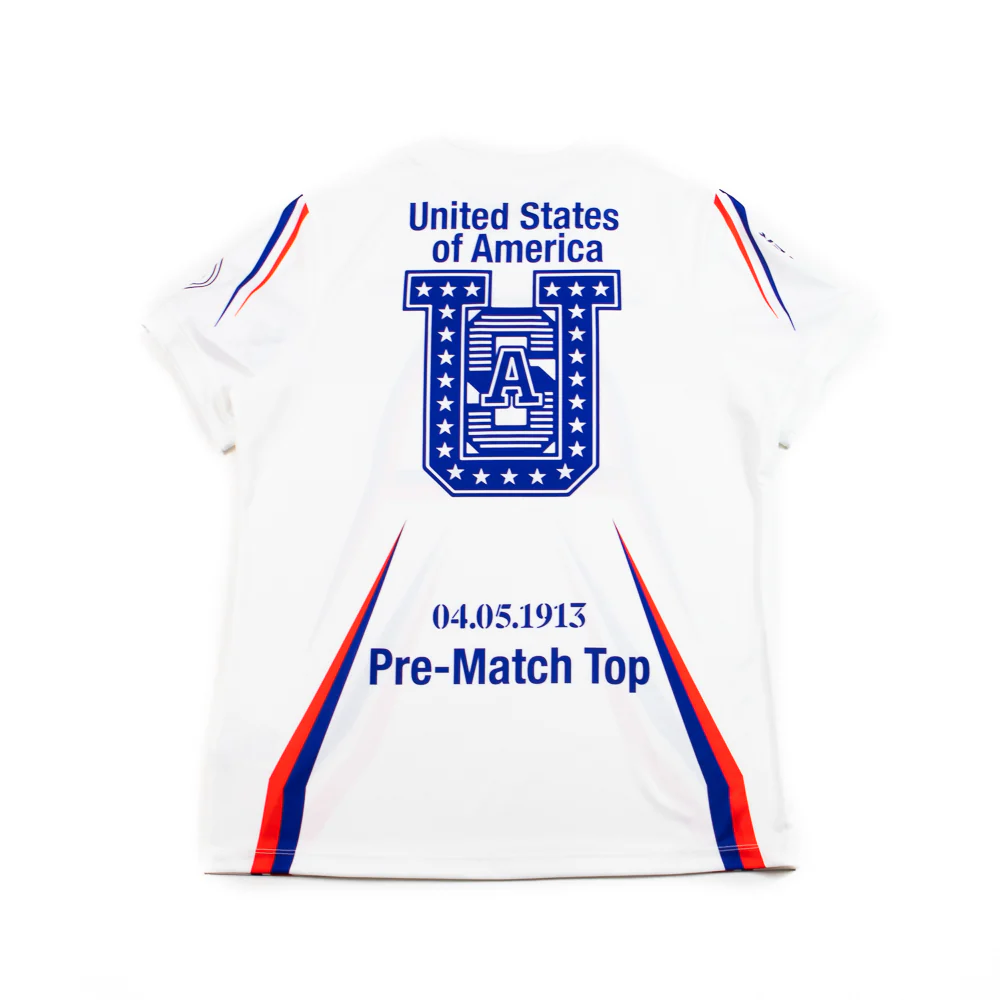 WMNS USA x V.A.A Pre-Match Jersey (White/Deep Royal Blue) - Image 2